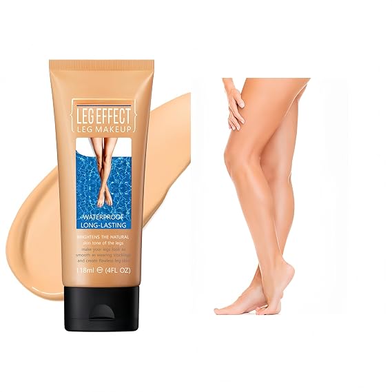 Waterproof Leg Makeup, Long Lasting Full Coverage Liquid Body Cosmetic,Leg and Body Scar Cover up Makeup (02)