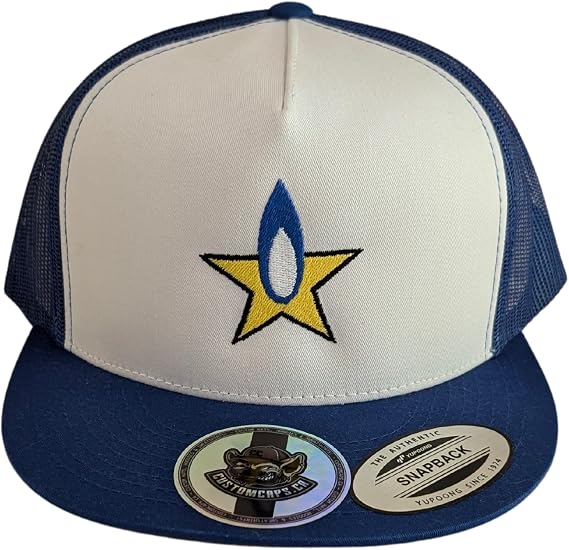 Strickland Propane Hat - Embroidered Snapback Trucker King of The Hill Royal Blue/White