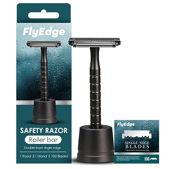 Safety Razors for Men, Stainless Steel Reusable Metal Razor