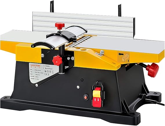 Benchtop Jointer - 6 Inch Heavy Duty Jointers for Woodworking, Planer for Precise Wood Cutting and Thickness Planning﻿
