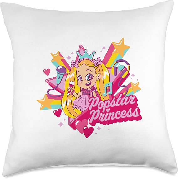 Love Diana Popstar Princess Character Throw Pillow