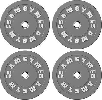 Elite Bumper Plates 2-Inch Colored Olympic Weight Plates for Athletes,1020354555 lb Competition Barbell Weight Sets for Home Gym & Event Prep, Odorless Rubber  Floor Care Mechanism  International Standards  Full Set Available