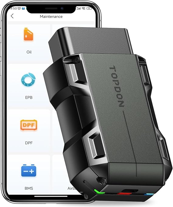 TOPDON Topscan OBD2 Diagnostic Device Bluetooth OBDII Diagnostic Tool for
