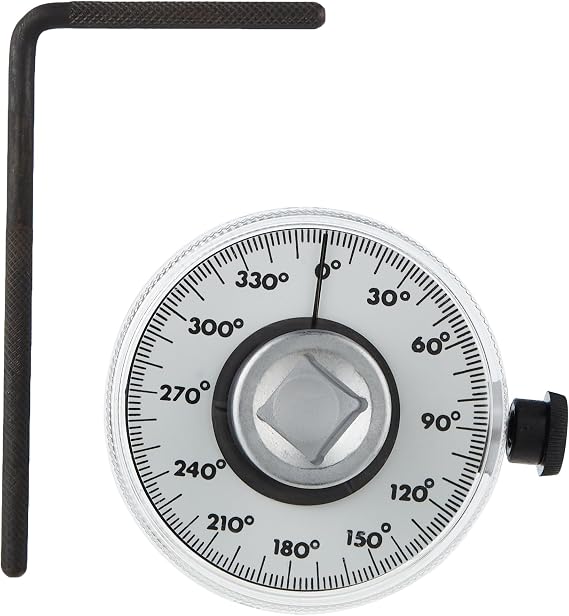 OTC 4554 Torque Angle Gauge - Ideal for Late Model Engines that Use Torque-to-Yield Fasteners; Male and Female 1/2" Drives