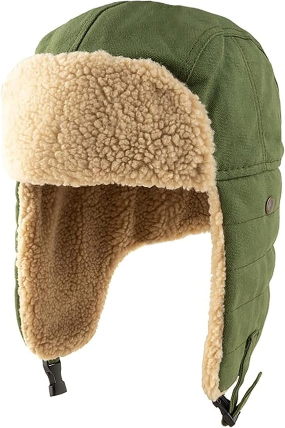 Winter Aviator Hat Trapper Hat for Men Women Warm Russian Ushanka Eskimo Trooper Hat Fur Ear Flaps Hats Ski Cap