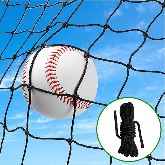 Baseball Softball Backstop Nets, Heavy Duty Sports Netting Barrier #18 Baseball Netting 10'x10'/10'x20'/15'x15'...