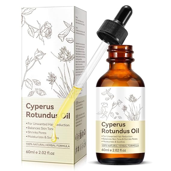 Cyperus Rotundus Oil, Cyperus Rotundus Oil for Hair Removal, Natural Moisturizing Cyprus for Smooth Skin, Suit for All Skin Type