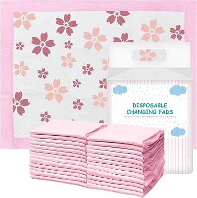 Disposable Changing Pads for Baby 13 x 17 Inches Disposable Underpads Incontinence Bed Pads with High Absorbent Leak-Proof Design Waterproof Under for Newborn Adults 25 Pack