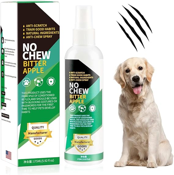 Anti-Chew Bitter Dog Spray, Natural Ingredients No Chew Spray for Dogs, No More Marking Stops Barking, Nibble, Jumping Up, Food Stealing, Anti Chew Spray for Dogs and Cats, Protect Your Furniture