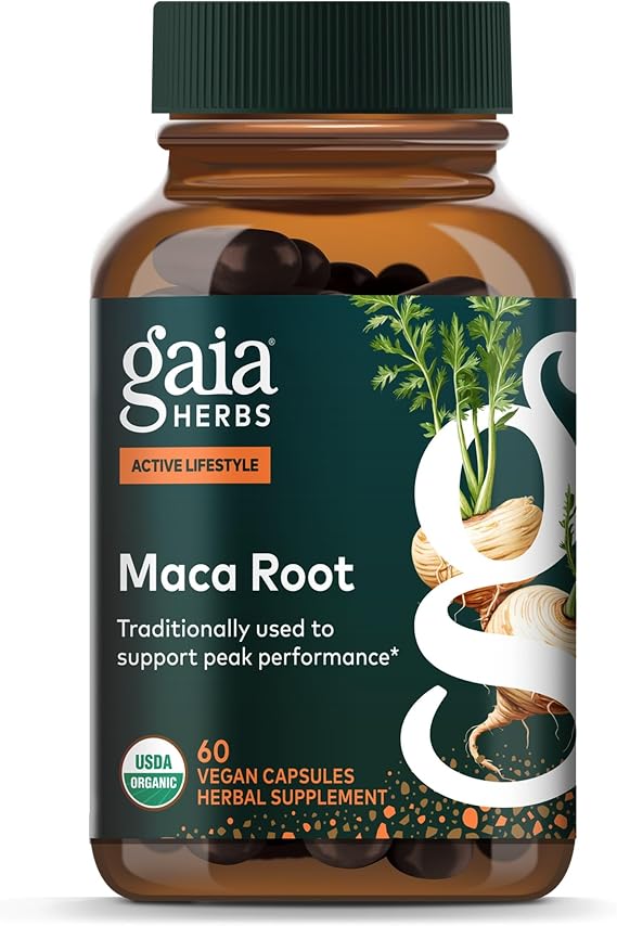 Gaia Herbs Maca Root, 60 Vegan Capsules, 60 Servings