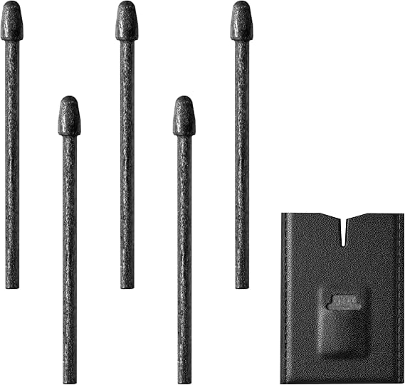 iFLYTEK AINOTE Air 2 Electronic Paper, Dedicated Stylus Pen Refills, Set of 5, Includes Replacement Tools, Easy to Install and Remove, Touch Pen, Replacement Tip, High Sensitivity, High Abrasion Resistant, Comfortable to Write, Storage Case Included