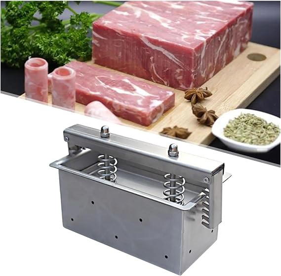 Ham Meat Press Mold for Deli Meats, Stainless Steel Lunch Meat Press Maker with Double Compressing Spring for Homemade Sandwich Meat,1000g [Energy Class A]