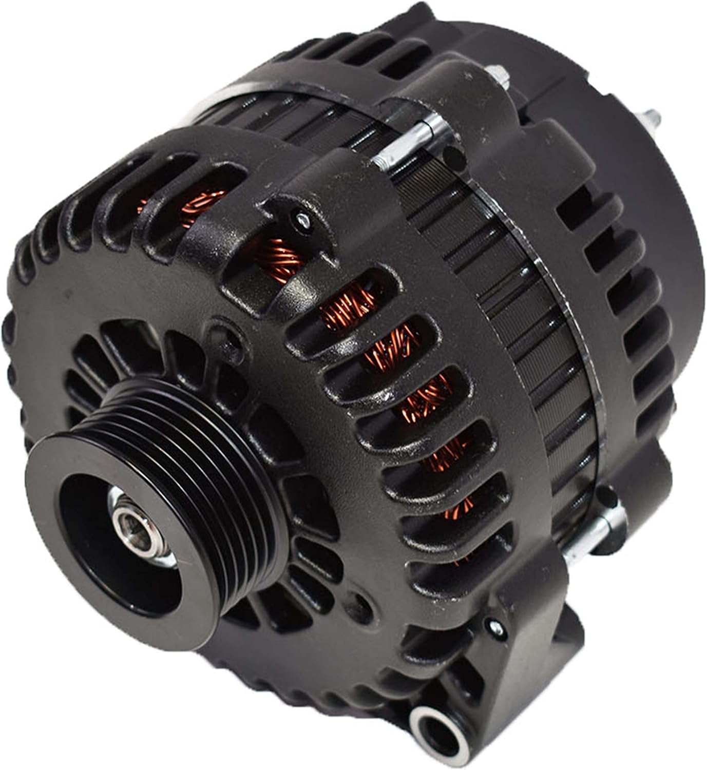 A-Team Performance GM AD244 Style High Output 220 Amp Alternator Compatible with BBC SBC Chevy GM Diesel