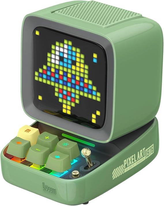Divoom Ditoo Pro Bluetooth Speaker with Adaptive Pixel Display - LED Decor (Green)