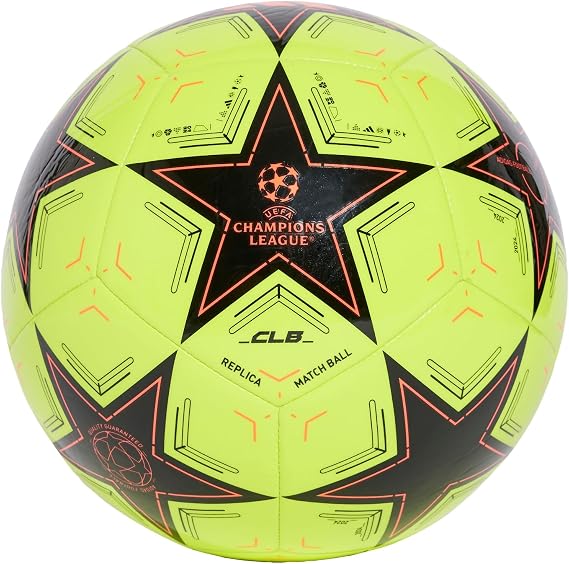 adidas, Epp Clb, Soccer Ball, White/Screaming Green, 5, Adult Unisex