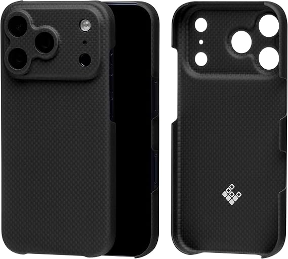 Latercase | Compatible with iPhone 17 Pro | Midnight | Durable iPhone 17 Pro Phone Case | 0.6mm Thin Aramid Fiber, 10 Grams, Precision Lasercut, Full Camera Protection, Nonslip Matte Finish