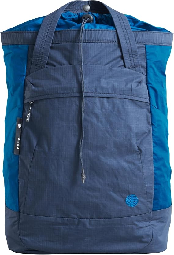 eoto Rucksack AIR Mist:IFY Dunkelblau Daypack für Uni Reisen Job und Freizeit nachhaltig Tagesrucksack Reiserucksack Tote Bag Damen Herren 24 L