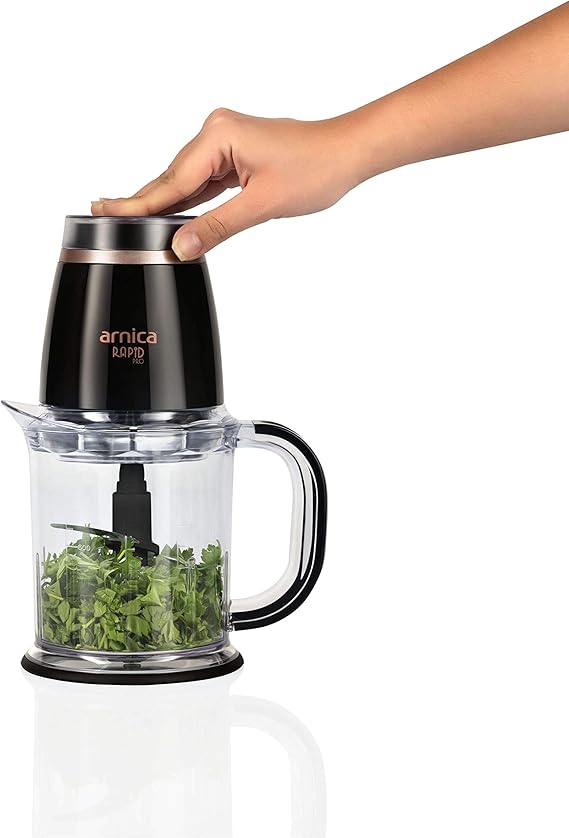 Arnica Rapid Pro Rose Doğrayıcı, 1.2 L Hazne, 500 W, Paslanmaz Çelik Bıçak, Rose