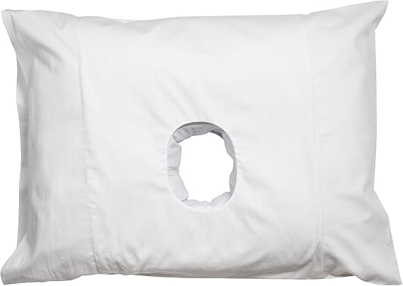 The Original Pillow with a Hole, UK Made Ear Pain Relief for CNH | Lie on your sore side again without crushing tender cartilage. Soothes CNH, tinnitus and headphone pressure.