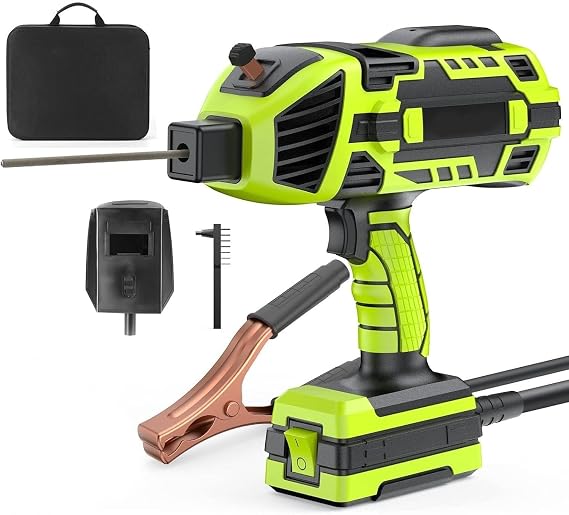 Welding Machine Handheld,Portable Stick Welder Machine, Hand Held Welder Machine with Inverter, 5 Variable Current Adjustment for 3/32"-1/8'' Welding Rods(Green)