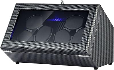 Watch Winder for Automatic Watches, Watch Winders 36 Slot for Rolex, Watch Rotator Uses Super Quiet Motor, 4 Rotation Mode Setting & LED Light & Mechanical Lock, Gift for Man