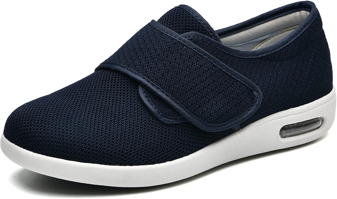 Men's and Women's Diabetic Shoes for Men and Women Extra Wide Width Slip on Walking Shoes for Swollen Feet for Elderly Foot Pain Relief Walking Sneakers with Arch Support 029U