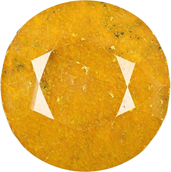 GEMHUB 31% 1893 Ct. Natural Finest Round Shape Madagascar Yellow Sapphire Loose Gemstone J-2789