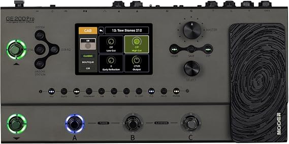 MOOER GE200 Pro Professional Amp Modelling Guitar Multi Effects Pedal