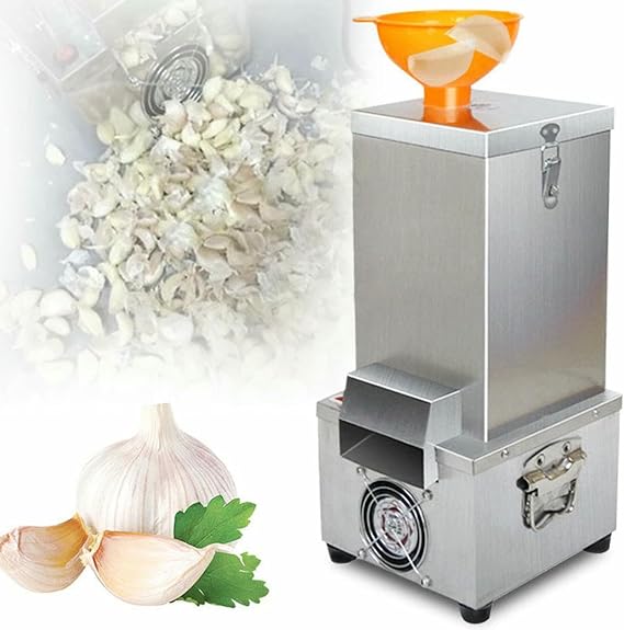 Industrial Garlic Peeling Machine with Hopper, 25KG/H Electric Garlic Separating Machine, Commercial Stainless Steel Garlic Peeling Machine- Tool for Restaurant & Kitchen