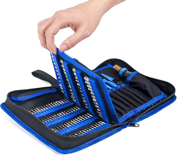 NICHOY Precision Screwdriver Set,270 in 1 Magnetic Small Screwdriver Set with Torx, Phillips, Flat Head, Hex,Premium Mini Screwdriver Set for Phone,Watch, Eyeglass(A)
