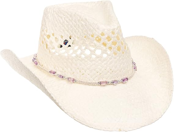 MG Womens Straw Outback Toyo Cowboy Hat