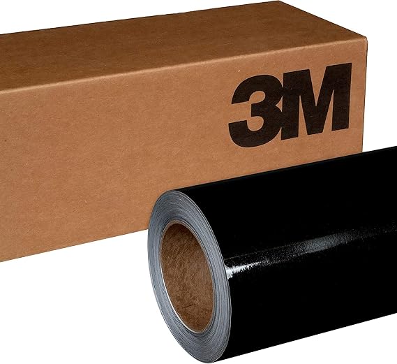 3M 1080 G12 Gloss Black 5ft x 3ft (15 Sq/ft) Car Automotive Wrap Vinyl Film