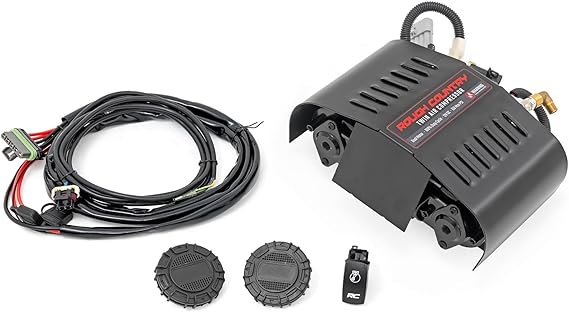 Rough Country Portable Twin Air Compressor Kit - 12VDC, 150PSI, 6.16 CFM