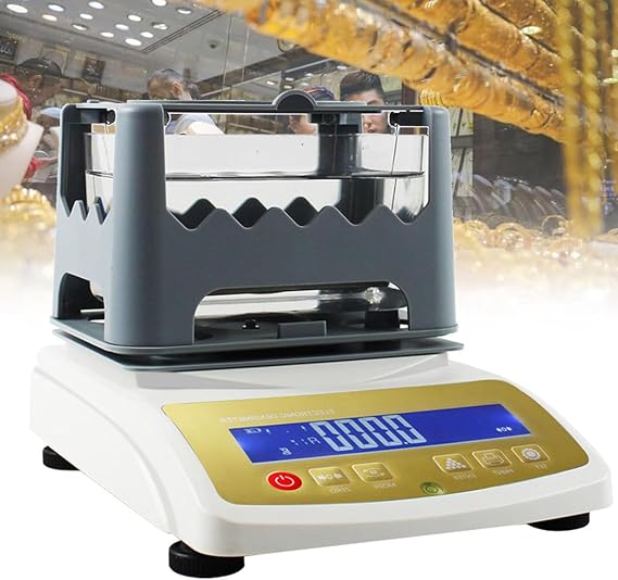 Gold Purity Testing Machine,Precious Metal Densimeter Density,Gold Silver K Gold Palladium And Platinum Authenticity Tester,Gold Purity Tester for Pawn Shop, Precious Metal Recycling,XF-120K