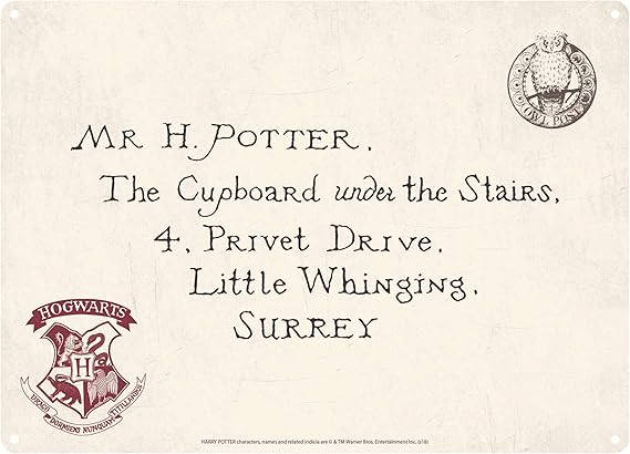 Tin Sign Small - Harry Potter (Letters)