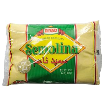 Ziyad Wheat Semolina Flour - 32oz - Versatile for Baking Bread, Pasta, Porridge & More - Ideal Cooking Flour for Multiple Recipes