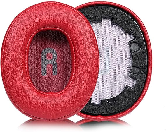 Earpads Ear Cushions Compatible with JBL Tune 700BT 710BT 700BTNC 750BTNC Headphone, Replacement Ear Pads Cover with Memory Sponge, Noise Isolation Ear Cups Headset Repair Parts (Red)