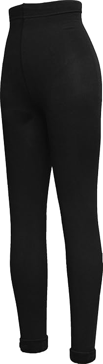 Peds Womens Soft And Warm Plush Fleece Legging With Double Folded Leg Cuffs