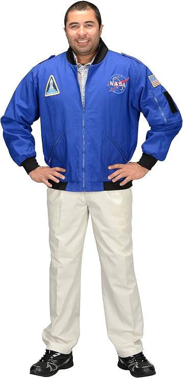 Aeromax Adult NASA Astronaut Flight Jacket, XX-Large, Blue