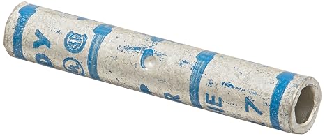 Burndy YS6C-L BOX Hylink Splice Standard Barrel, 6 str. AWG Conductor, 1.75" Length,Blue