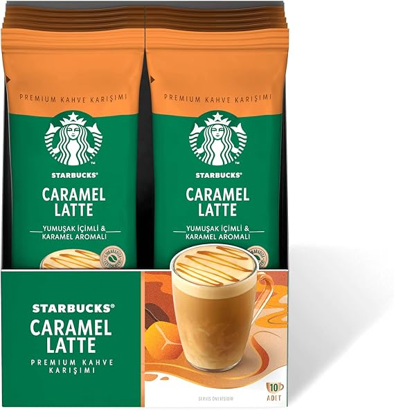 Starbucks Caramel Latte Premium Kahve Karışımı, 10x23 g