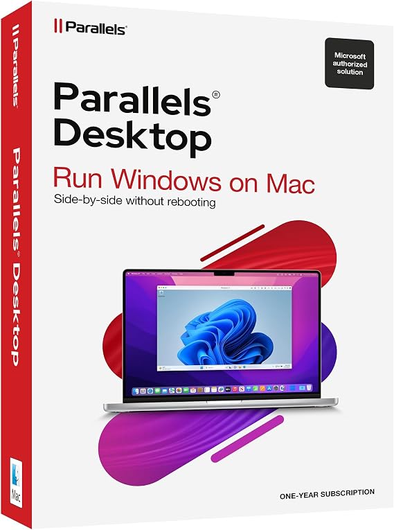 Parallels Desktop 26 for Mac | Run Windows on Mac Virtual Machine Software | Authorized by Microsoft | 1 Year Subscription [Mac Key Card]