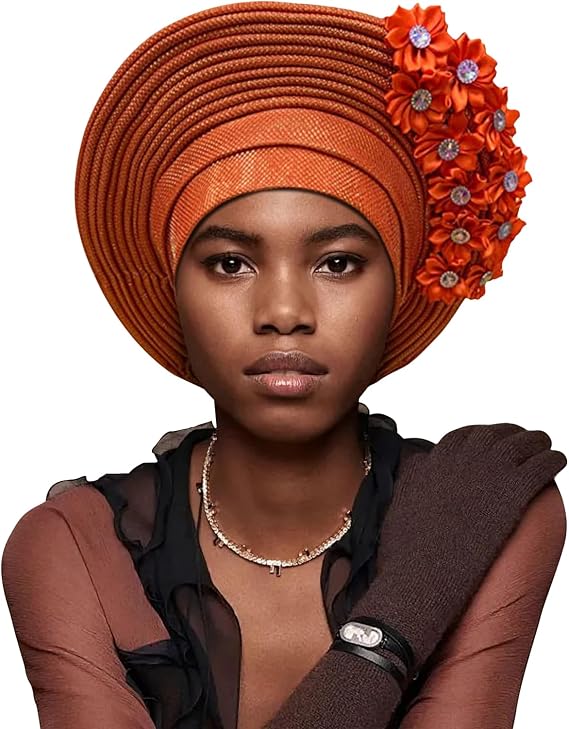 Exquisite African Turbans, Hats, and Nigerian Gele Headties Stylish African Head Wraps and Auto Gele Head Ties
