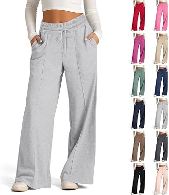Womens Barrel Sweatpants Casual Loose Wide Leg Sweatpants Baggy Drawstring Pants Travel Hiking Pants Cute Clothes Y2K