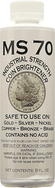 MS-70 8 oz. Coin Cleaner (Qty = 1 Bottle)