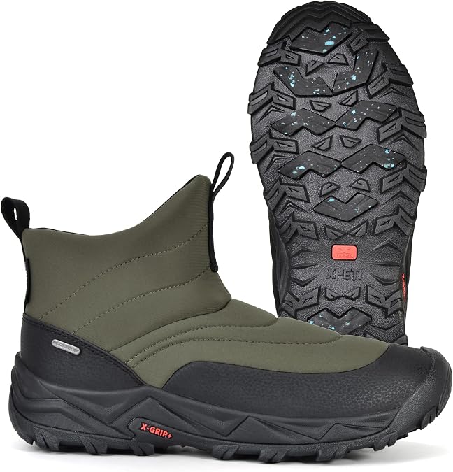 XPETI Men's Cocoon Mid waterproof winter boots