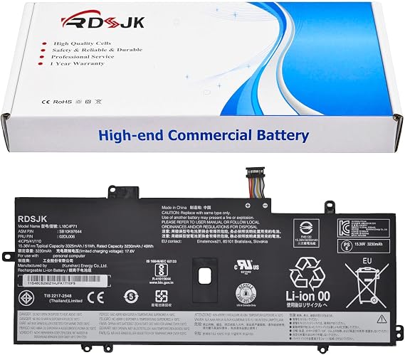 L18C4P71 L18M4P72 L18L4P71 Laptop Battery for Lenovo ThinkPad X1 Yoga 4th Gen 2019 5th Gen 2020 / X1 Carbon 7th Gen 2019 8th Gen 2020 Series 02DL004 SB10K97642 02DL005 SB10K97643 02DL006 SB10K97644