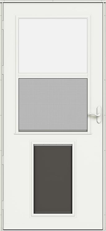 LARSON 20 Pet XL Highview XL Pet Door White 36-in. Storm Door
