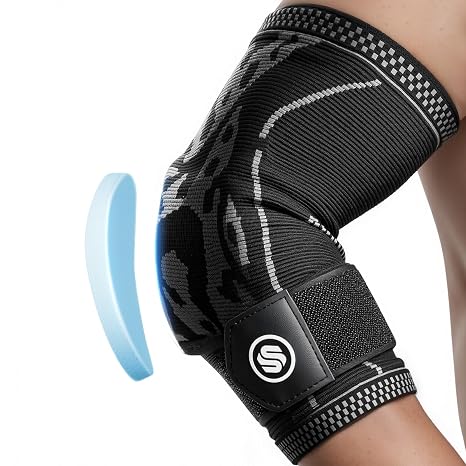 Elbow Compression Sleeve for Tendonitis, Bursitis Elbow Pad Brace