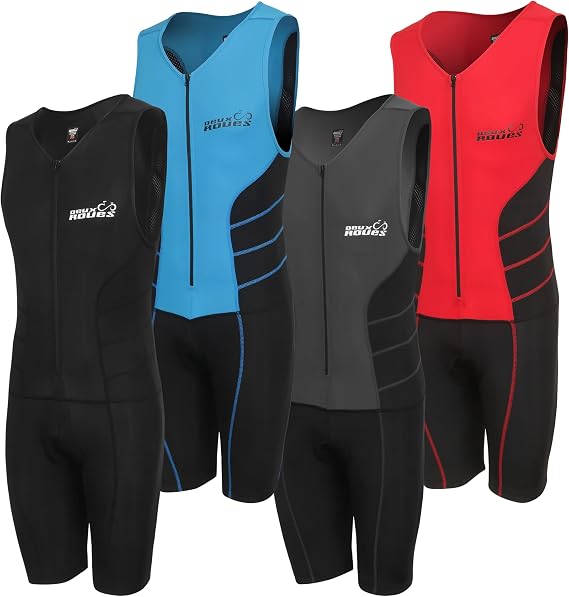 Youth Junior Kids Triathlon Suit Tri Cycling Skin Suit Sleeveless - Bonus Race Bib Belt